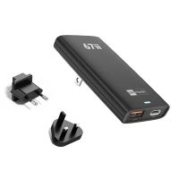 Nabíječka ER Power 67W USB-A / USB-C PD - cestovní - ultratenká - EU / US / UK - černá
