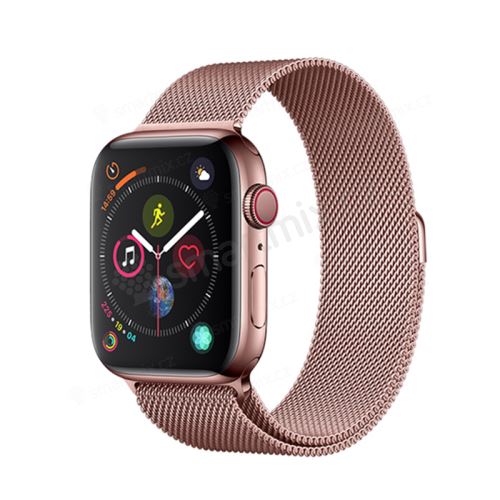 Řemínek DEVIA pro Apple Watch 44mm Series 4 / 5 / 42mm 1 2 3 - nerezový