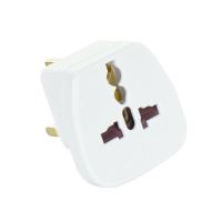 Přepojka / adaptér / redukce - z UK (zásuvka) na univerzální zástrčku, max. 13A - bílá Přepojka / adaptér / redukce - z UK (zásuvka) na univerzální zástrčku, max. 13A - bílá