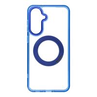 Pouzdro pro Samsung A56 Frame Circle Stand kompatibilní s MagSafe, tmavě modré Pouzdro pro Samsung A56 Frame Circle Stand kompatibilní s MagSafe, tmavě modré