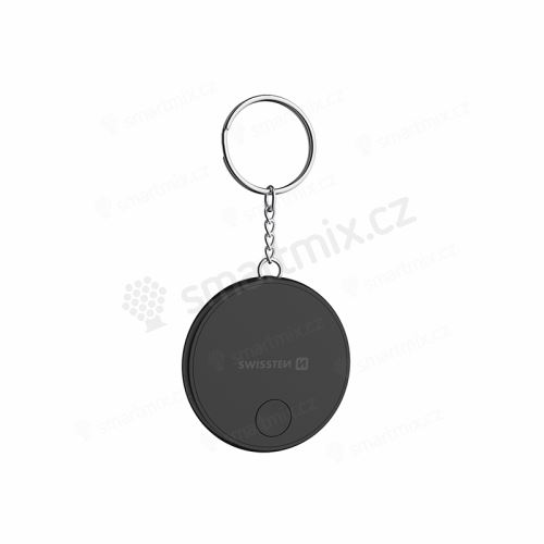 Lokátor / klíčenka SWISSTEN - Smart tracker s certifikací Apple Find My - černá