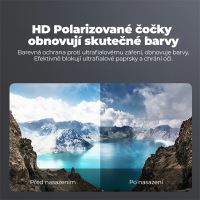 Brýle polarizační na cyklistiku - integrovaná Bluetooth sluchátka / handsfree - černá tmavá skla (3)