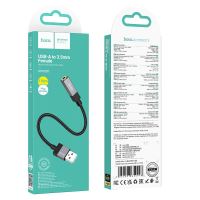 Adaptér AUX USB A (samec) na Jack 3,5 mm (samice) Hoco UPA32D černý (3)