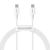 Synchronizační a nabíjecí kabel USB-C / USB-C BASEUS - 100W - 2m - bílý