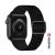 Řemínek SWISSTEN Nylon pro Apple Watch 42mm / 41mm / 40mm / 38mm - nylonový se sponou - černý