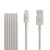 Originální kabel APPLE BEATS - USB-A / USB-C - podpora CarPlay - tkanička - 1,5m - béžový