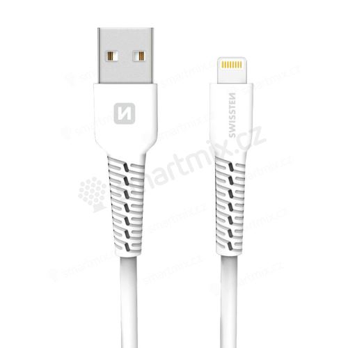 Nabíjecí kabel SWISSTEN pro Apple iPhone / iPad - 1m - bílý
