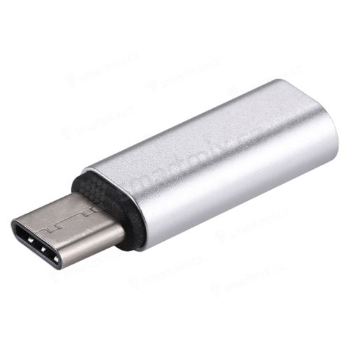Přepojka / redukce Lightning samice na USB-C samec - nabíjecí - kovová