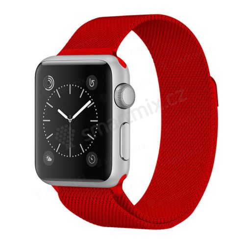 Řemínek pro Apple Watch 40mm Series 4 / 5 / 6 / SE / 38mm 1 / 2 / 3 - nerezový - milánský tah
