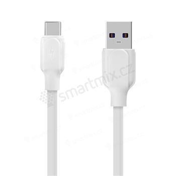 Nabíjecí kabel OBAL:ME - USB-A / USB-C - 1m - bílý