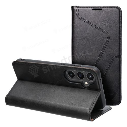 Pouzdro na knihy FORCELL F-PROTECT RFID Blocker pro SAMSUNG S23 FE černé