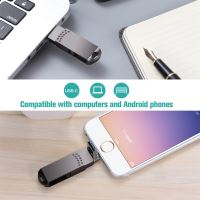 USB Flashdisk pro Apple iPhone / iPad a další zařízení - USB-A / USB-C / Lightning - kovový (1)