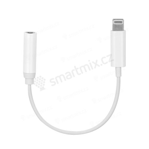 Adaptér AUX Lightning (samec) na Jack 3,5 mm (samice) bílý