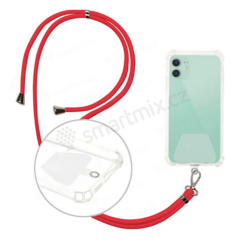 Šňůrka pro Apple iPhone - dlouhá - pod kryt - pletená - látková