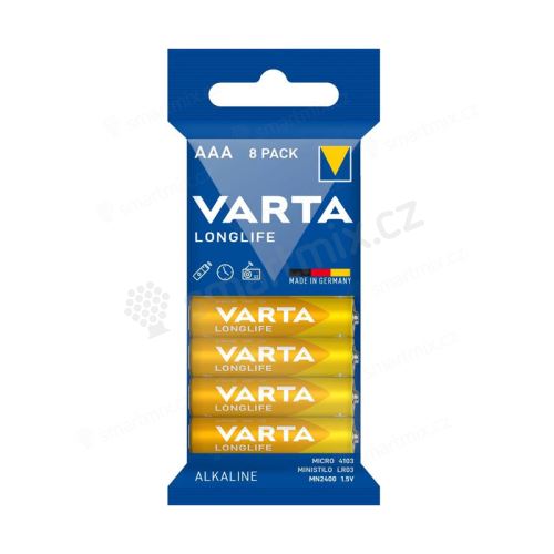 Alkalické baterie VARTA Longlife - nenabíjecí - AAA