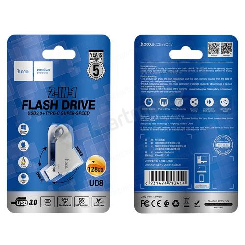 Flash disk 3v1 pro Apple iPhone / iPad / MacBook - Lightning / Micro USB / USB-A - kovový - stříbrný
