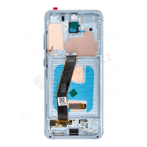 LCD displej pro SAMSUNG S20 4G Blue SOFT OLED s rámečkem