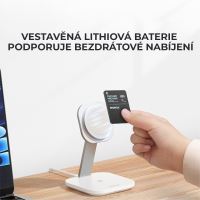 Lokalizační klíčenka MOMAX Pincard - podpora Apple FindMy (kompatibilní s AirTag) - Qi nabíjecí - černá (9)