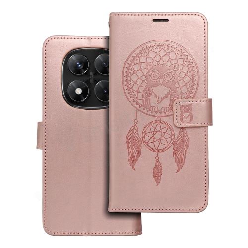 MEZZO Book pouzdro pro XIAOMI Redmi NOTE 14 PRO 5G / 14 PRO PLUS 5G dreamcatcher rose gold