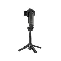 Selfie tyč / stativ / tripod HOCO pro Apple iPhone - MagSafe + klip - Bluetooth - černá (3)