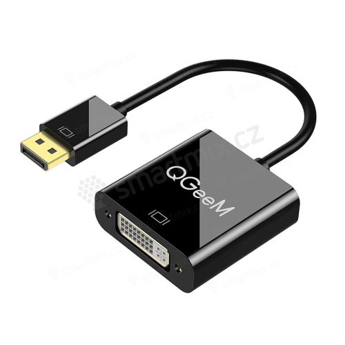 Přepojka / redukce DisplayPort na DVI samice - 10cm - černá