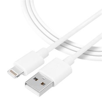 Synchronizační a nabíjecí kabel TACTICAL - Lightning pro Apple zařízení - bílý - 0,3m