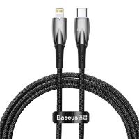 Baseus Glimmer Series Fast Charging Datový Kabel USB-C - Lighting 20W 1m Black Baseus Glimmer Series Fast Charging Datový Kabel USB-C - Lighting 20W 1m Black