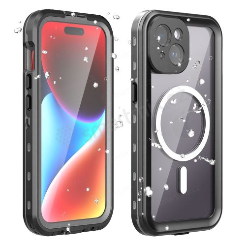 Kryt SHELLBOX DOT s MagSafe pro Apple iPhone 15 - voděodolný - černý