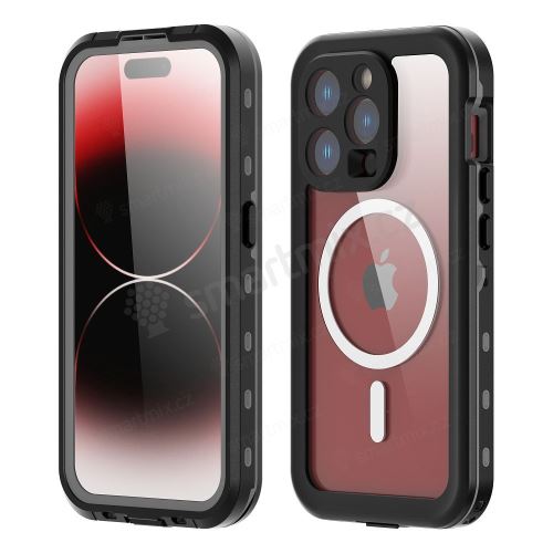 Kryt SHELLBOX DOT s MagSafe pro Apple iPhone 15 Pro - voděodolný - černý