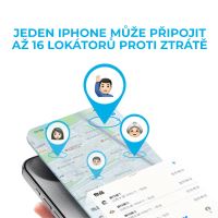 Lokalizační klíčenka MOMAX Pincard - podpora Apple FindMy (kompatibilní s AirTag) - Qi nabíjecí - černá (7)