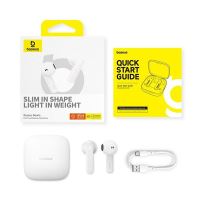 Sluchátka BASEUS Bowie - Bluetooth bezdrátová - pecky - ultratenká - bílá (3)