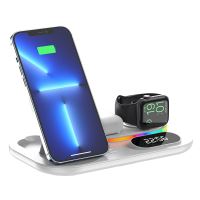 Bezdrátová Qi nabíječka pro Apple iPhone + hodiny / teploměr - 15W (7)