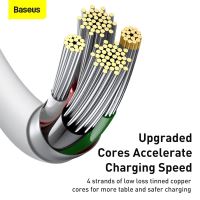 Synchronizační a nabíjecí kabel BASEUS - USB / Lightning - 25cm - bílý (3)