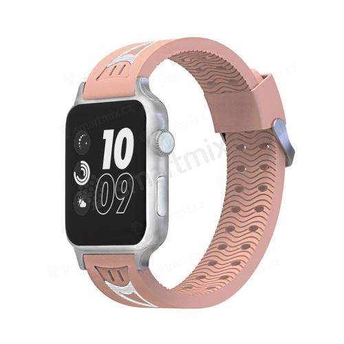 Řemínek pro Apple Watch 44mm Series 4 / 38mm 1 2 3 - silikonový