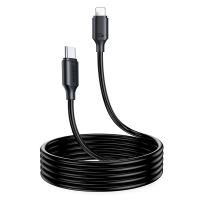 Synchronizační a nabíjecí kabel JOYROOM pro Apple zařízení - Lightning / USB-C - spirálový - černý - 1,5m (2)