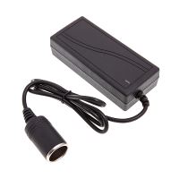 Přepojka / adaptér / redukce / zdroj - síťová zásuvka 230V na autozásuvku 12V / 5A - s kabelem - černá (3)