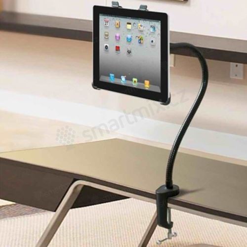Ohebný kovový stojan s rotačním nastavitelným držákem pro Apple iPad a podobná zařízení