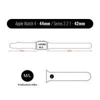 Řemínek pro Apple Watch Ultra 49mm / 45mm / 44mm / 42mm - vlnkový - silikonový (4)