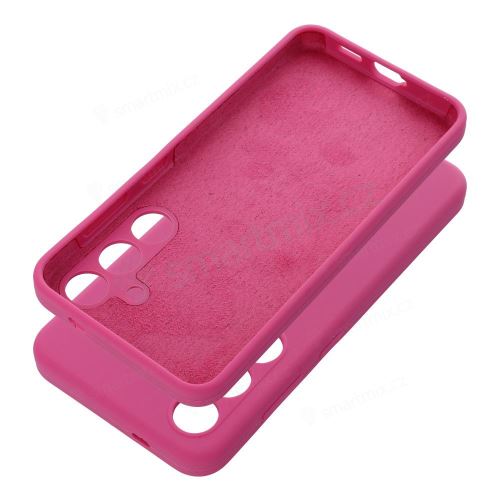 Pouzdro SILICONE 2mm pro SAMSUNG S25 FE růžové