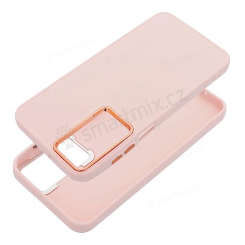 Pouzdro FRAME pro SAMSUNG S25 FE pudrově růžové