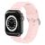 Řemínek pro Apple Watch Ultra 49mm / 46mm / 45mm / 44mm / 42mm - 3D pruhy - silikonový - světle růžový