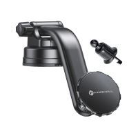 Držák do auta FORCELL pro Apple iPhone - magnetický - přísavka / ventilační mřížka - ohebné rameno - černý Držák do auta FORCELL pro Apple iPhone - magnetický - přísavka / ventilační mřížka - ohebné rameno - černý