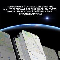 Lokalizační klíčenka MOMAX Pincard - podpora Apple FindMy (kompatibilní s AirTag) - Qi nabíjecí - černá (10)