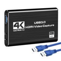 Adaptér / nahrávací / střihová karta - USB-A 3.0 / HDMI / 2x jack - výstup 1080p / 60Fps - průchozí HDMI Adaptér / nahrávací / střihová karta - USB-A 3.0 / HDMI / 2x jack - výstup 1080p / 60Fps - průchozí HDMI
