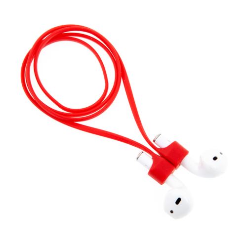 Šňůrka / úchyt pro Apple AirPods - s magnety ke spojení - silikonová