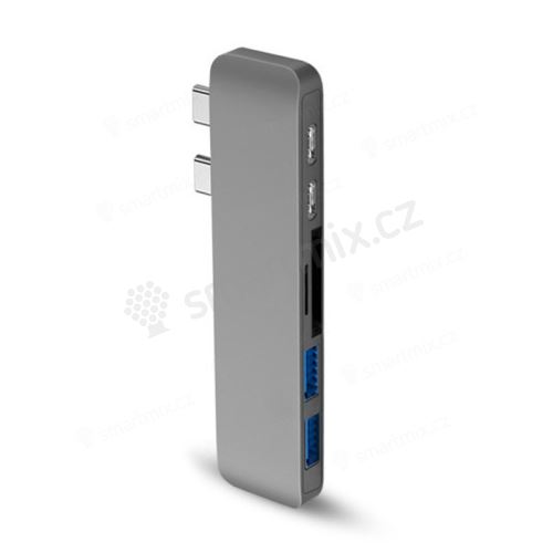 Dokovací stanice / port replikátor pro Apple MacBook Pro - 2x USB-C na 2x USB-C + HDMI + USB-A + SD