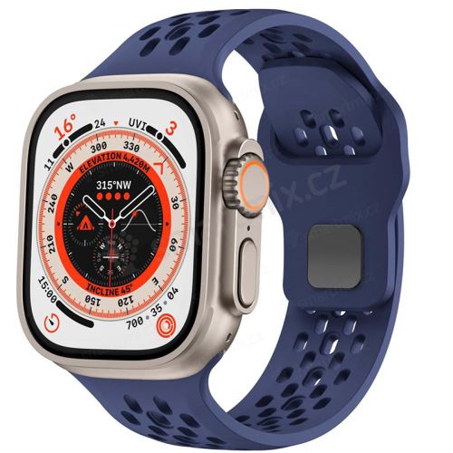 Řemínek pro Apple Watch 42mm / 41mm / 40mm / 38mm - silikonový - pletený