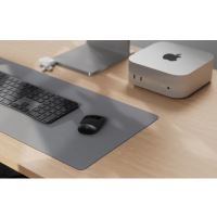 Podložka pod myš / MacBook ALLITY + nabíjecí stanice 3v1 pro Apple iPhone / AirPods / Watch - šedá (8)