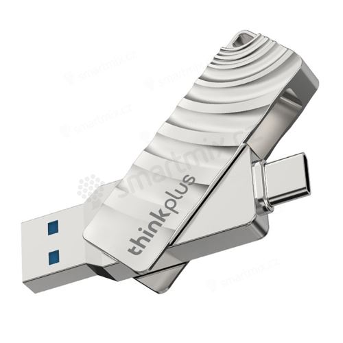Flash disk LENOVO 2v1 pro Apple iPhone / iPad / MacBook - USB-C / USB-A - kovový