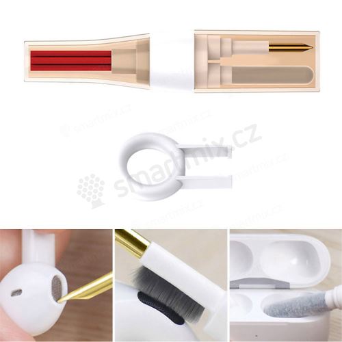 Sada pro čištění krytu / sluchátek / telefonu pro Apple zařízení + nástroj na čištění klávesnice